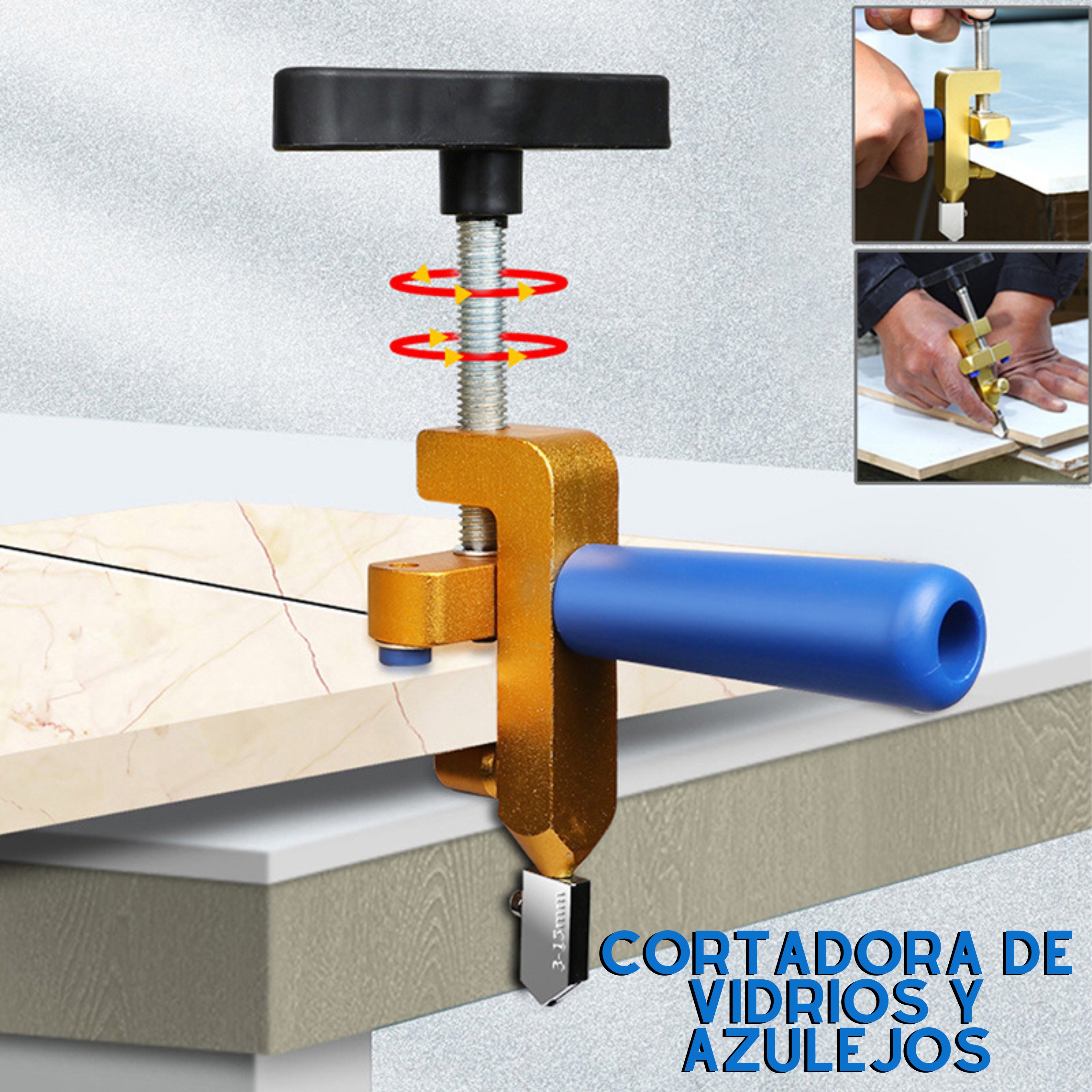 KIT DE CORTADORA DE VIDRIOS Y AZULEJOS