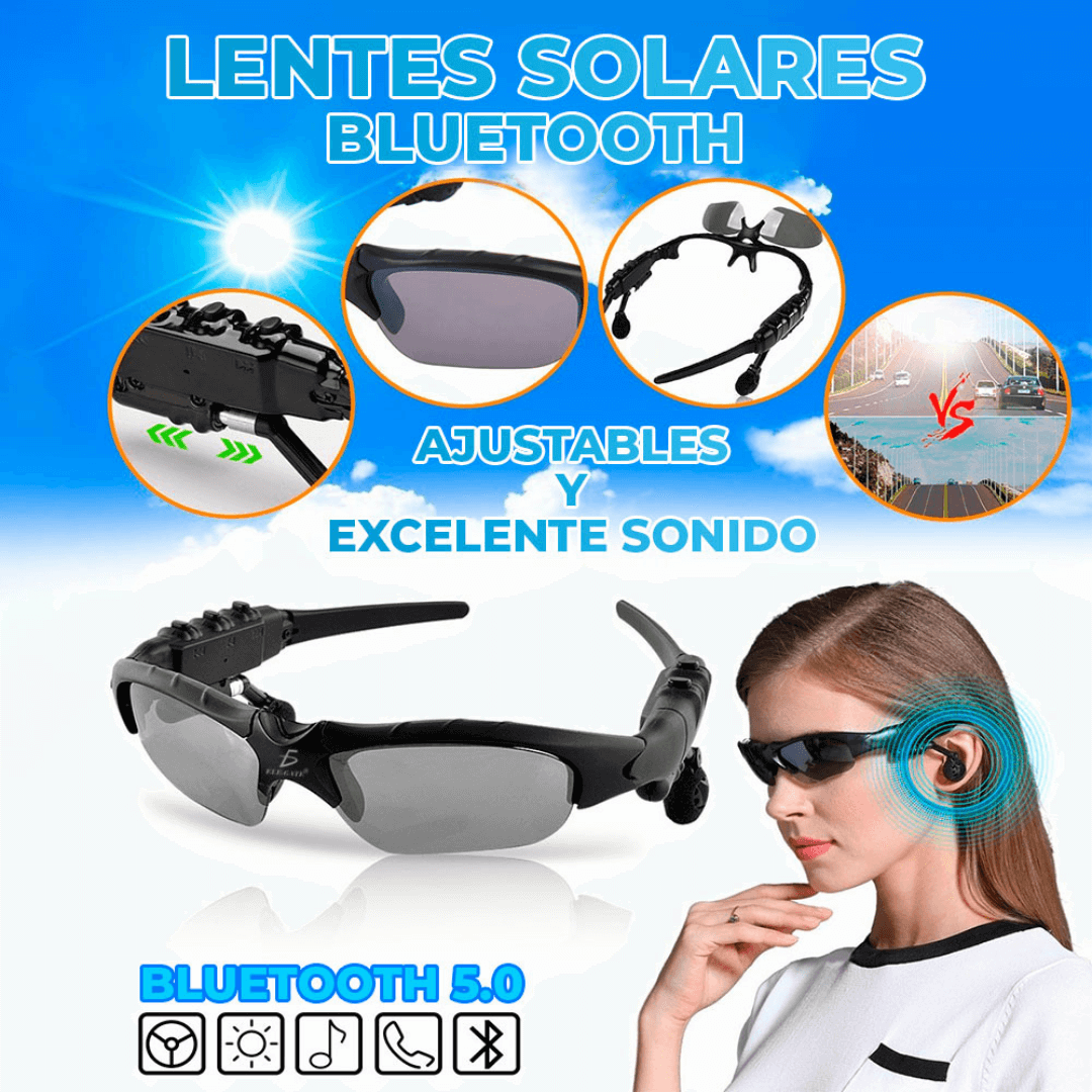 😲LENTES CON AUDÍFONOS BLUETOOTH🕶️